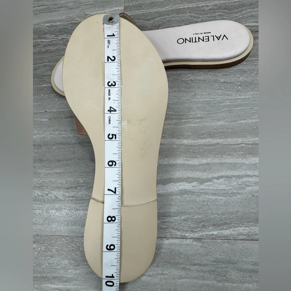NEW! Valentino by Mario Valentino Bugola Slide Sandal in Copper Womens Size 8 - Picture 9 of 14